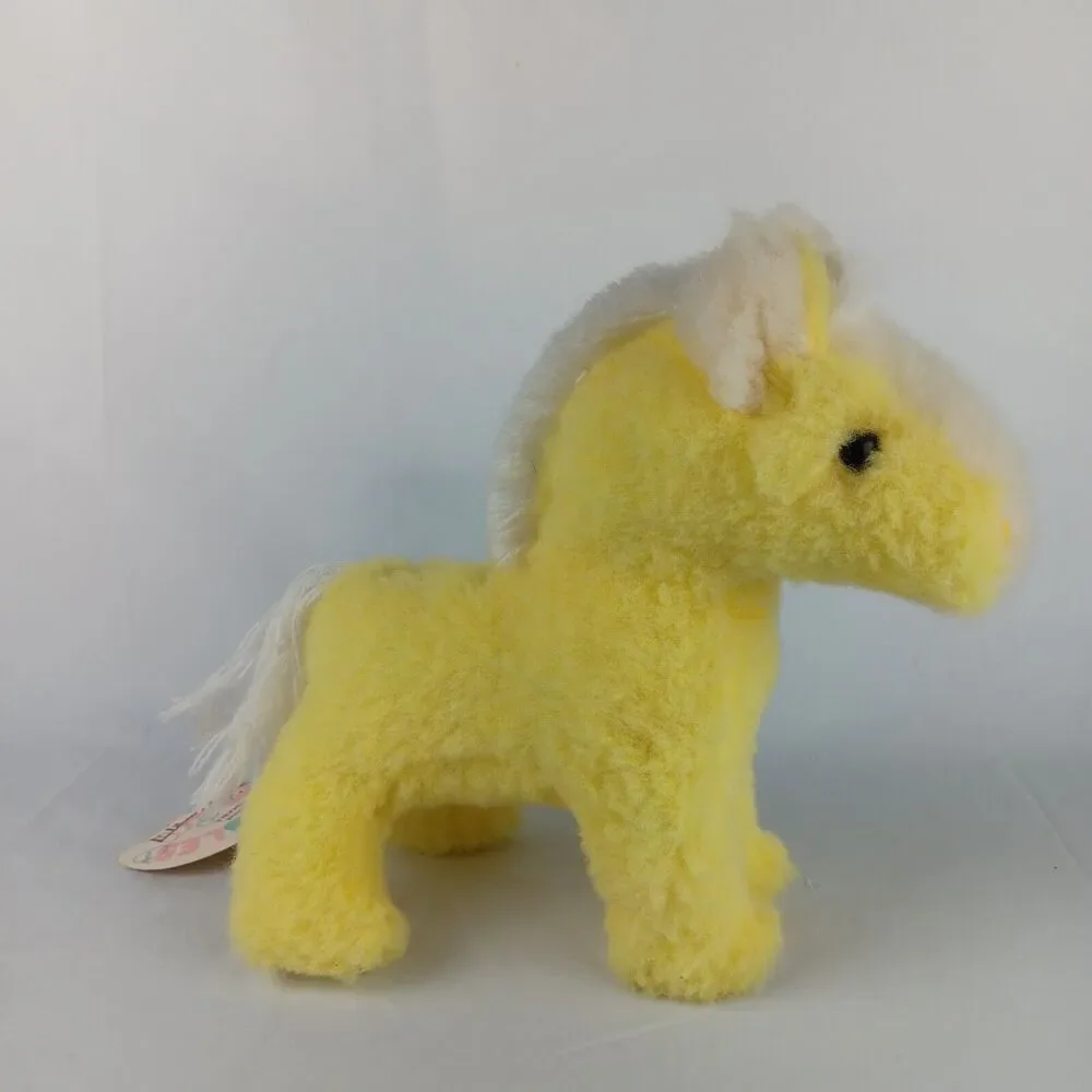 R Dakin Pillow Pets Pampers Pony Yell Horse Plush 70s Rattle Softubles with Tags